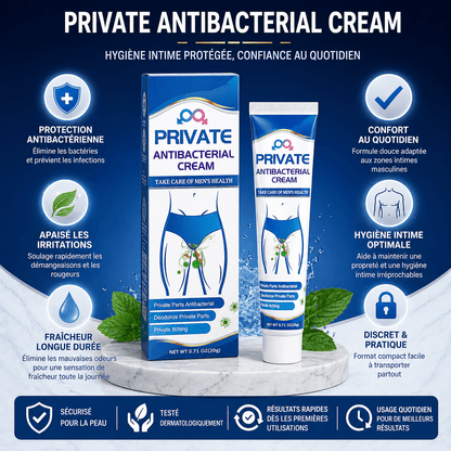 Crème Antibactérienne Intime Homme – Confort Total & Fraîcheur Durable - AFRICA STORE