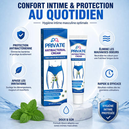 Crème Antibactérienne Intime Homme – Confort Total & Fraîcheur Durable - AFRICA STORE