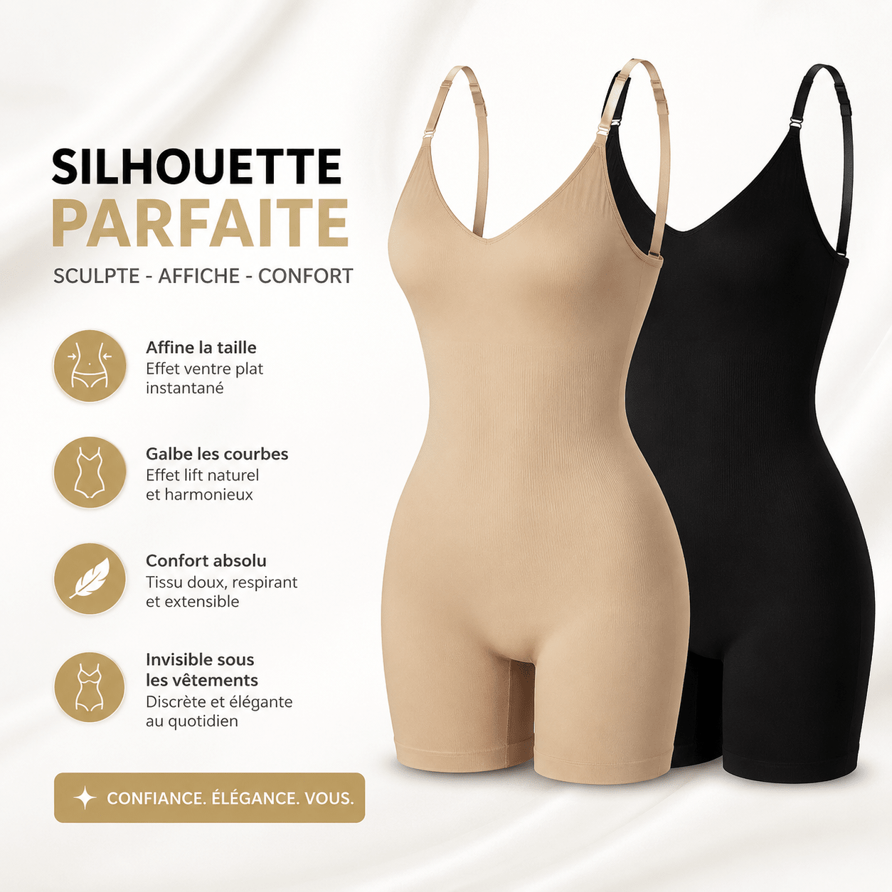 Gaine Sculptante Femme – Silhouette Fine & Confiance Instantanée ✨ - AFRICA STORE