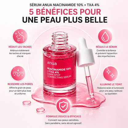 Sérum Niacinamide Anua GB - Anti tâche - Mamies - Rougeur et Anti - Imperfections - AFRICA STORE