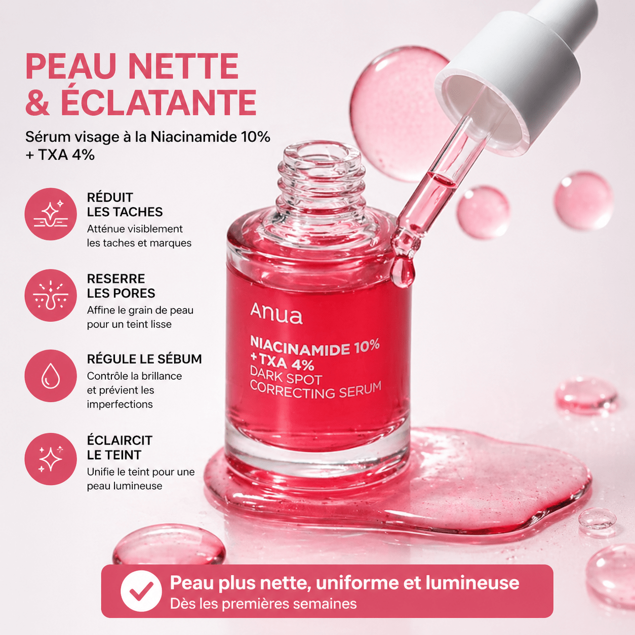 Sérum Niacinamide Anua GB - Anti tâche - Mamies - Rougeur et Anti - Imperfections - AFRICA STORE