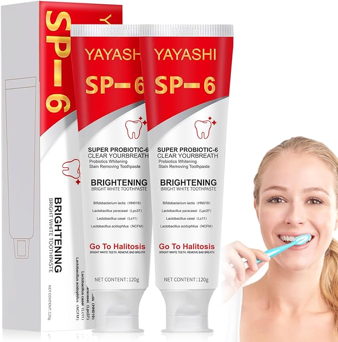 SP - 6 dentifrice blanchisseur bucco - dentaire - AFRICA STORE